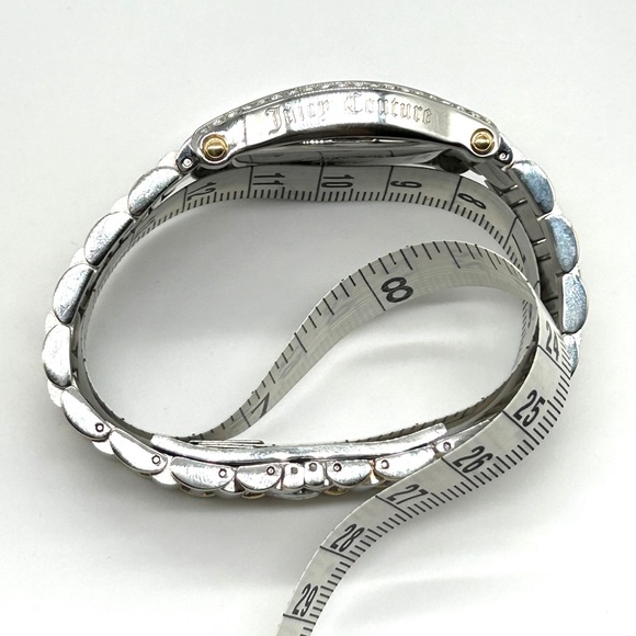 Women's Juicy Couture Gold and Silver Watch Swarovski Crystals 7" PRISTINE - Picture 12 of 13